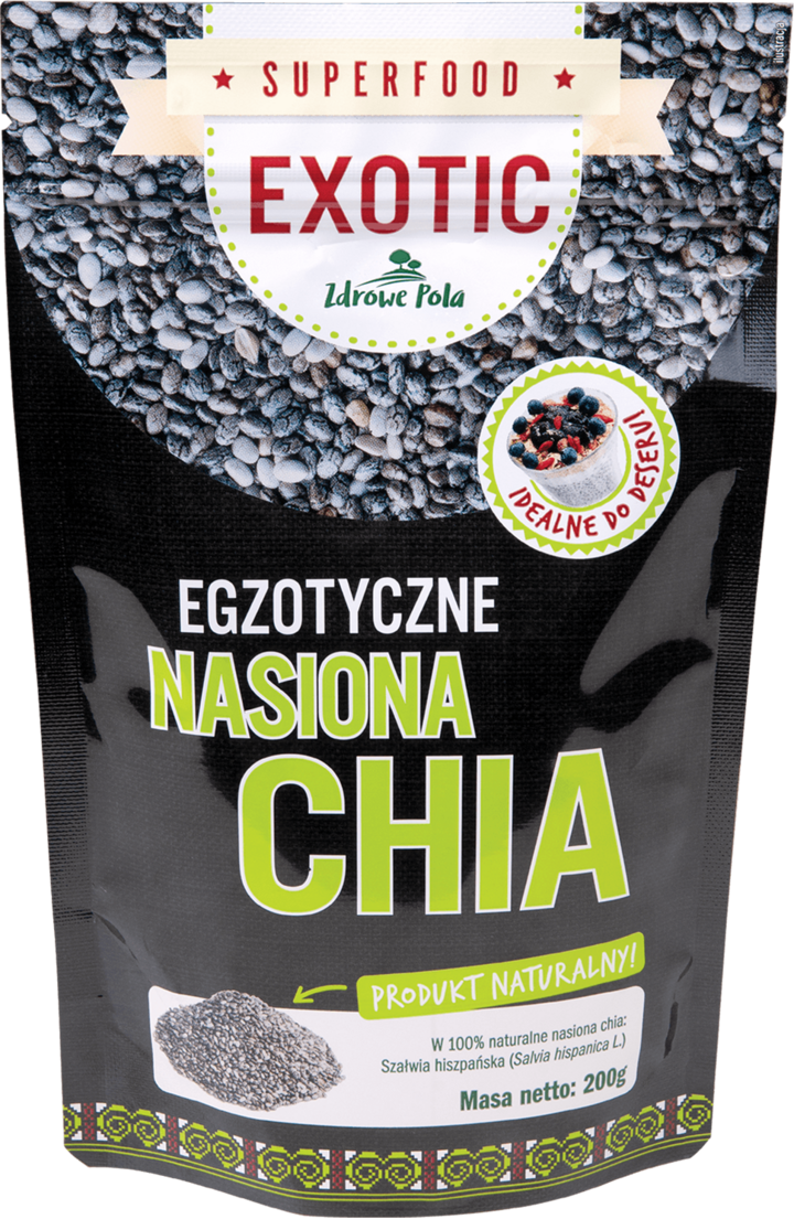ZDROWE POLA, SuperFood Exotic, nasiona Chia, 200 g Drogeria Rossmann.pl