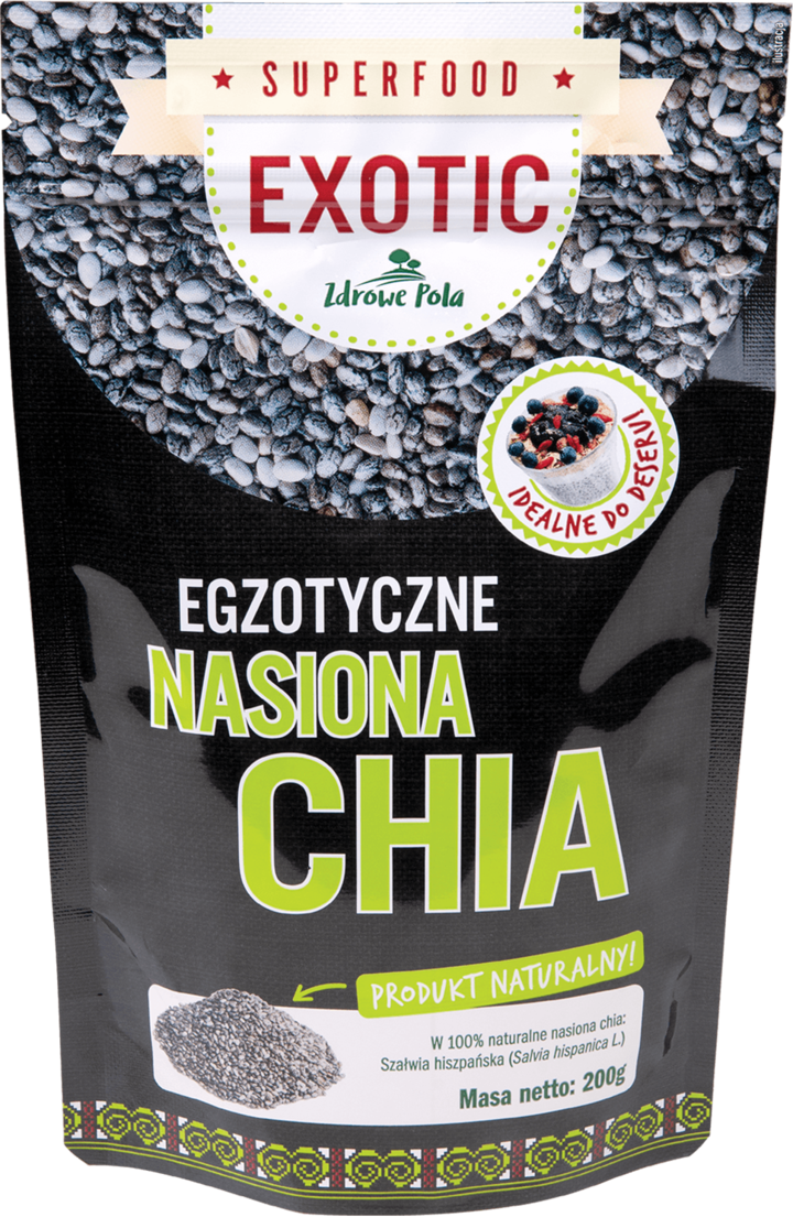 ZDROWE POLA, SuperFood Exotic, nasiona Chia, 200 g