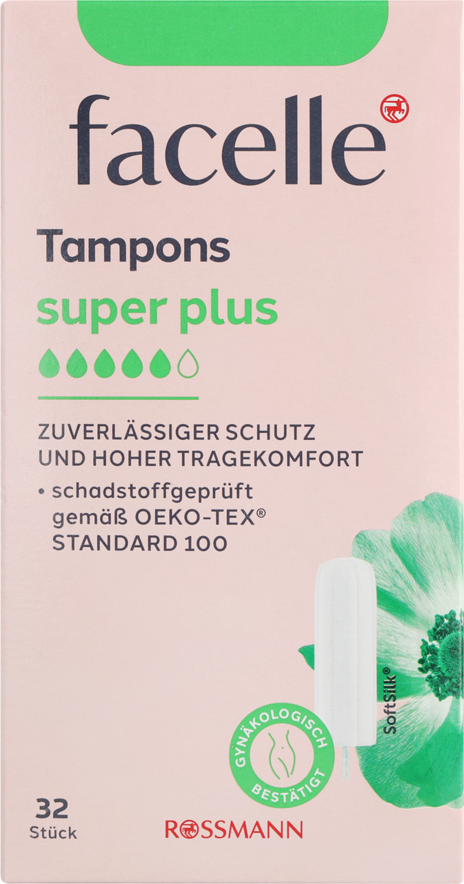 FACELLE, tampony higieniczne, Super Plus, 32 szt.