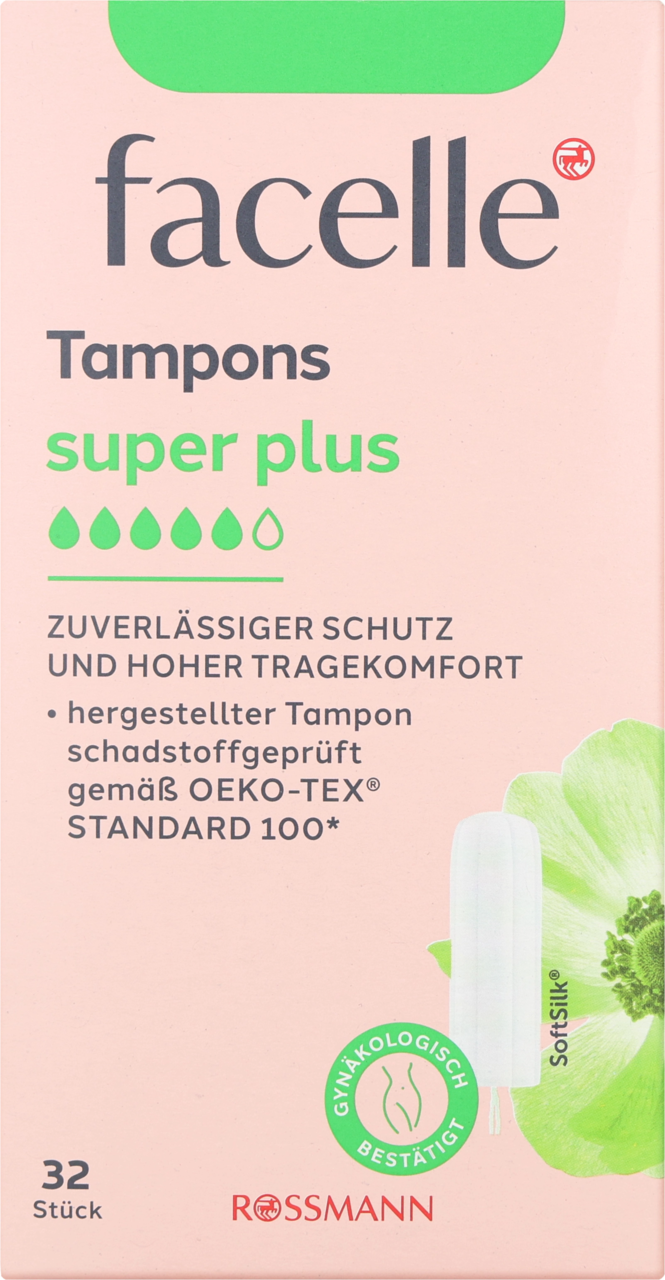 FACELLE, tampony higieniczne, Super Plus, 32 szt.