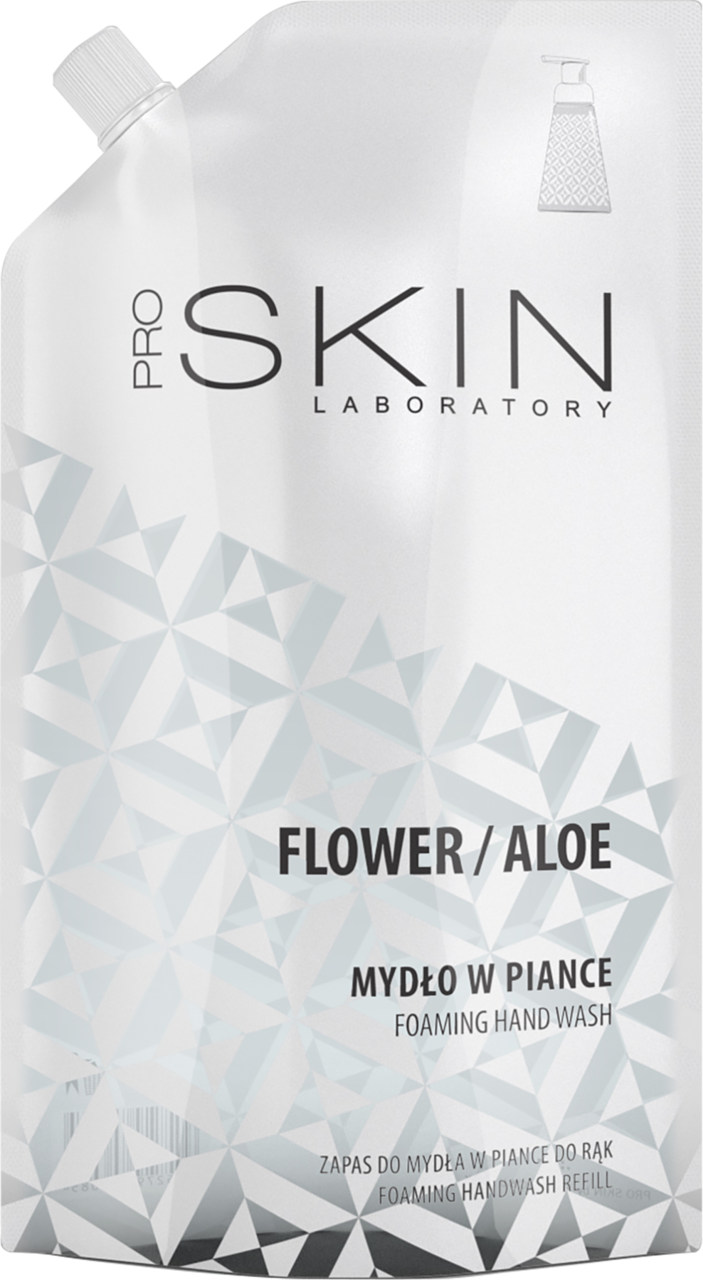 PROSKIN LABORATORY, mydło w piance, Flower/Aloe, zapas, 640 ml