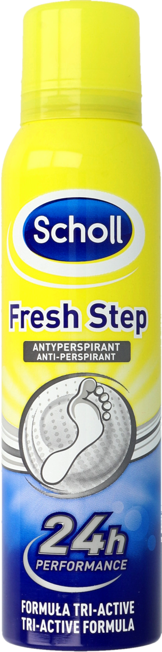 SCHOLL, Fresh Step, antyperspirant do stóp w sprayu, 24h, 150 ml