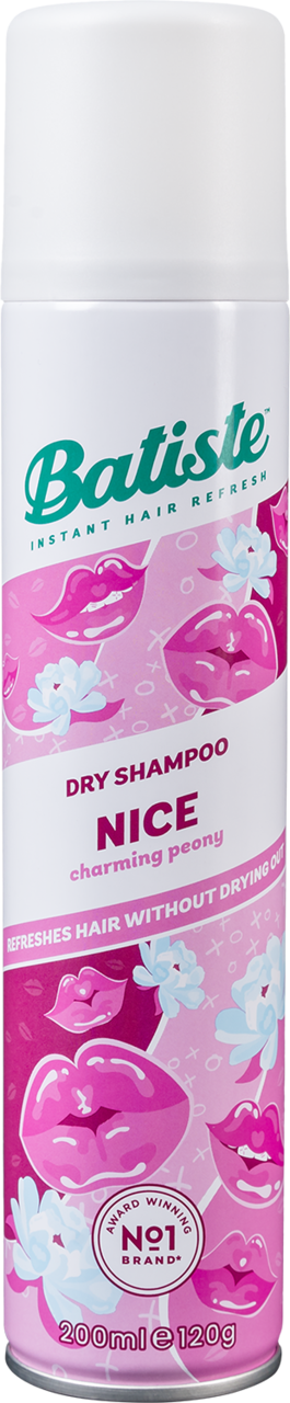 BATISTE, Nice, suchy szampon do włosów Czarująca Piwonia, 200 ml