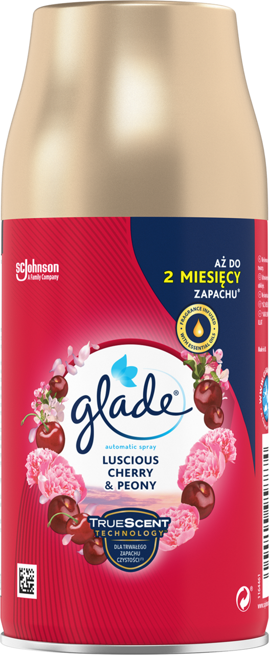 GLADE, zapas do automatycznego odświeżacza powietrza, luscious cherry