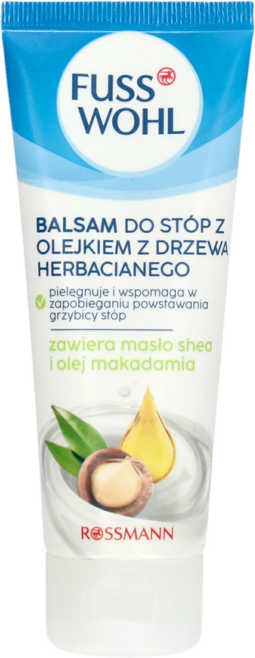 FUSSWOHL, krem do stóp z olejkiem z drzewa herbacianego, 75 ml