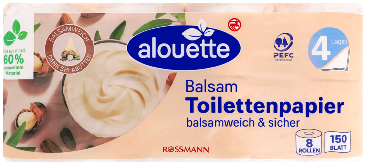 ALOUETTE, Balsam, papier toaletowy, 4-warstwowy, 8 szt.