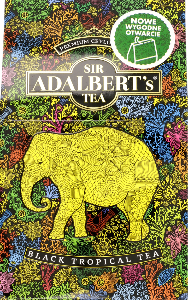 ADALBERT'S TEA, herbata czarna, liściasta, tropikalna, 100 g