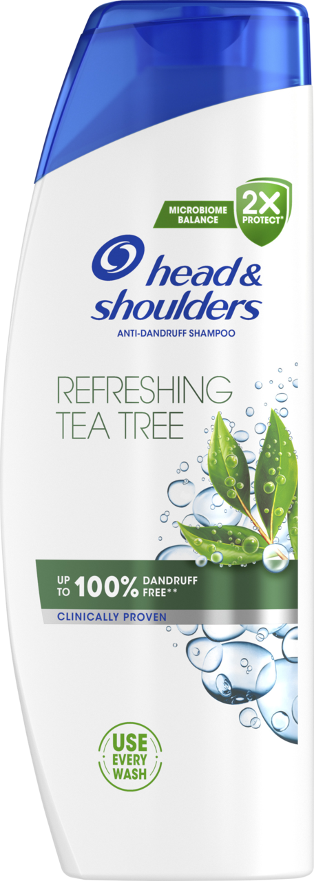 HEAD & SHOULDERS, Refreshing Tea Tree, szampon do włosów, przeciwłupieżowy, 400 ml