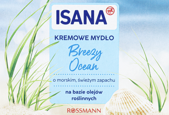 ISANA, mydło w kostce, kremowe, z Algami Morskimi, 150 g