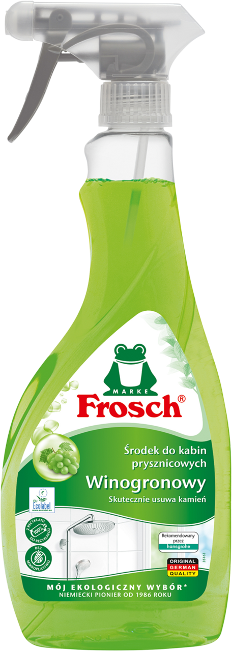 FROSCH, środek do czyszczenia kabin prysznicowych, Winogronowy, 500 ml
