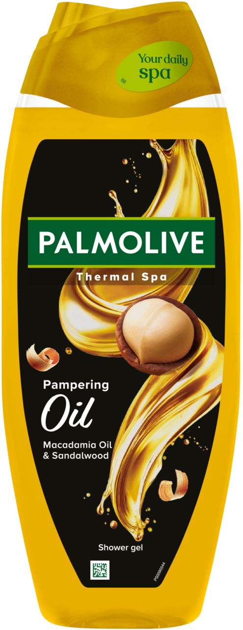 PALMOLIVE, Thermal SPA Pampering Oil, żel pod prysznic, z olejkiem makadamia, 500 ml