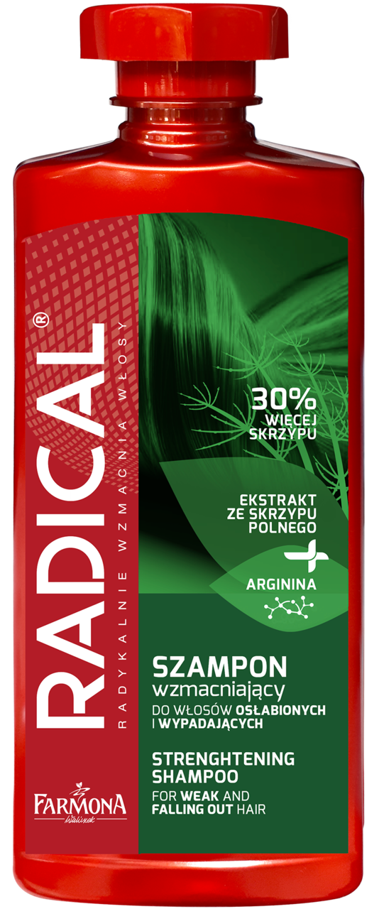 FARMONA RADICAL, szampon do włosów osłabionych i wypadających, wzmacniający, z argininą, 400 ml
