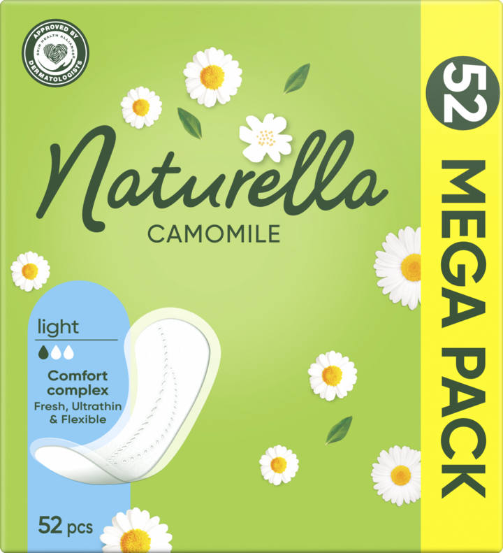 NATURELLA, Camomile, wkładki higieniczne, Light, 52 szt.