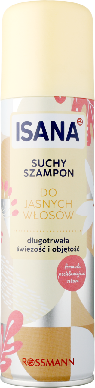 ISANA, suchy szampon do włosów jasnych, 200 ml