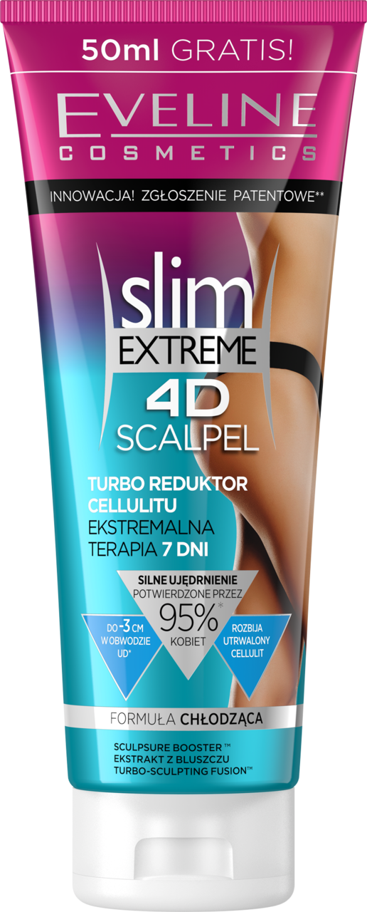 EVELINE COSMETICS, Slim Extreme 4D Scalpel, turbo reduktor cellulitu, potrójnie skoncentrowany, 250 ml