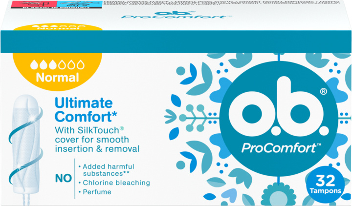 O.B., ProComfort, tampony higieniczne, Normal, 32 szt.