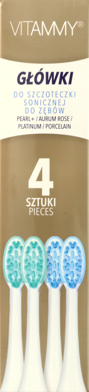 VITAMMY, końcówki wymienne do szczoteczki sonicznej, 4 szt.