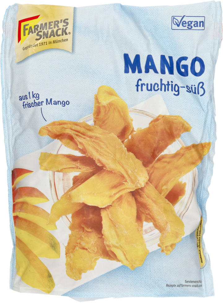 FARMER'S SNACK, mango suszone, w plastrach, 100 g