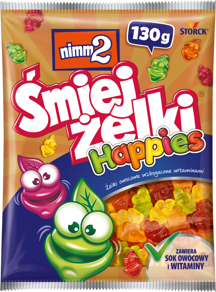 NIMM 2, Śmiejżelki, żelki owocowe, wzbogacone witaminami, 130 g