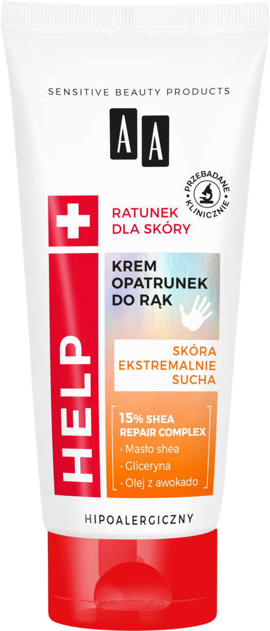 AA, Help, krem-opatrunek do rąk, ekstremalnie sucha skóra, 75 ml