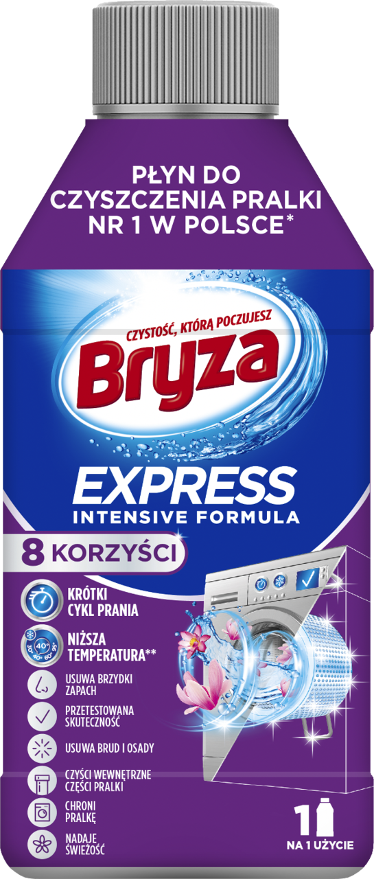 BRYZA, Express, płyn do czyszczenia pralki, 250 ml