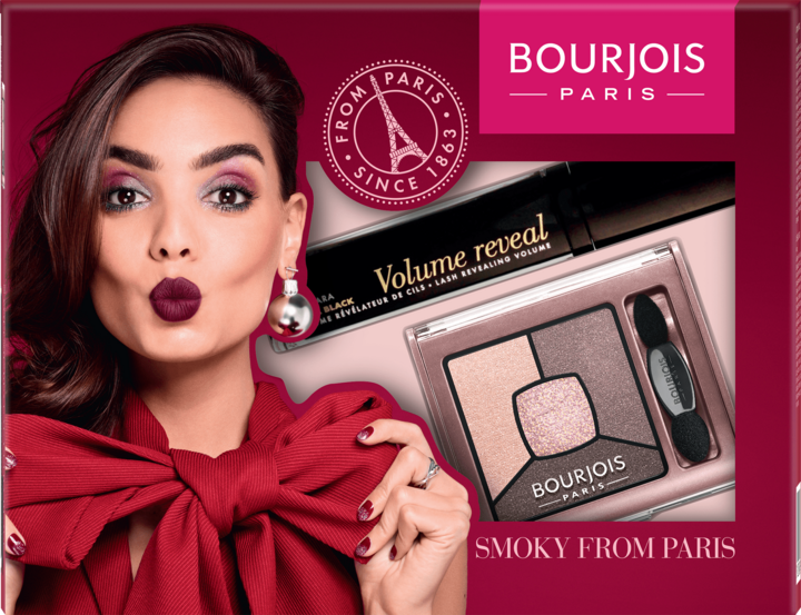 BOURJOIS, paleta cieni Smoky Stories nr 002, tusz do rzęs Volume Reveal ...