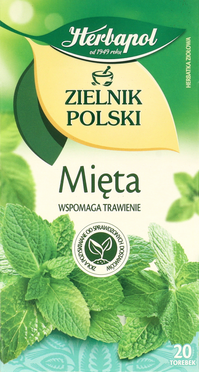 HERBAPOL, Zielnik Polski, herbatka ziołowa, Mięta, 20x2 g