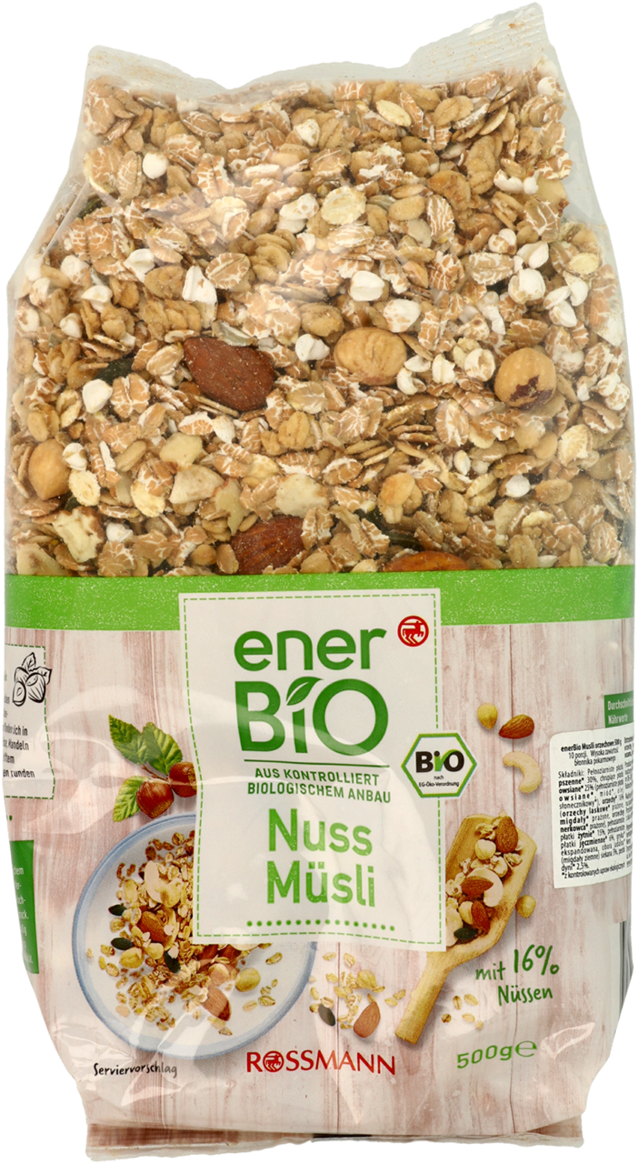 ENERBIO, musli orzechowe, 500 g Drogeria Rossmann.pl