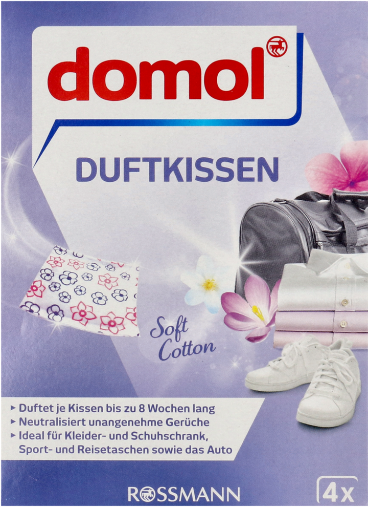 DOMOL, saszetki zapachowe, soft cotton, 4 szt.