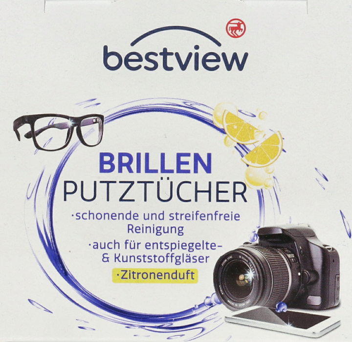 BESTVIEW, chusteczki do czyszczenia okularów, 52 szt.