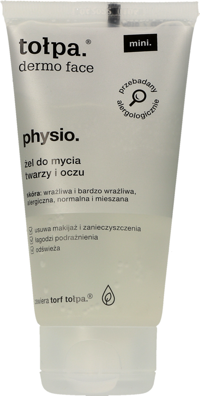 TOŁPA, Dermo Face Physio., żel do mycia twarzy, łagodny, 75 ml