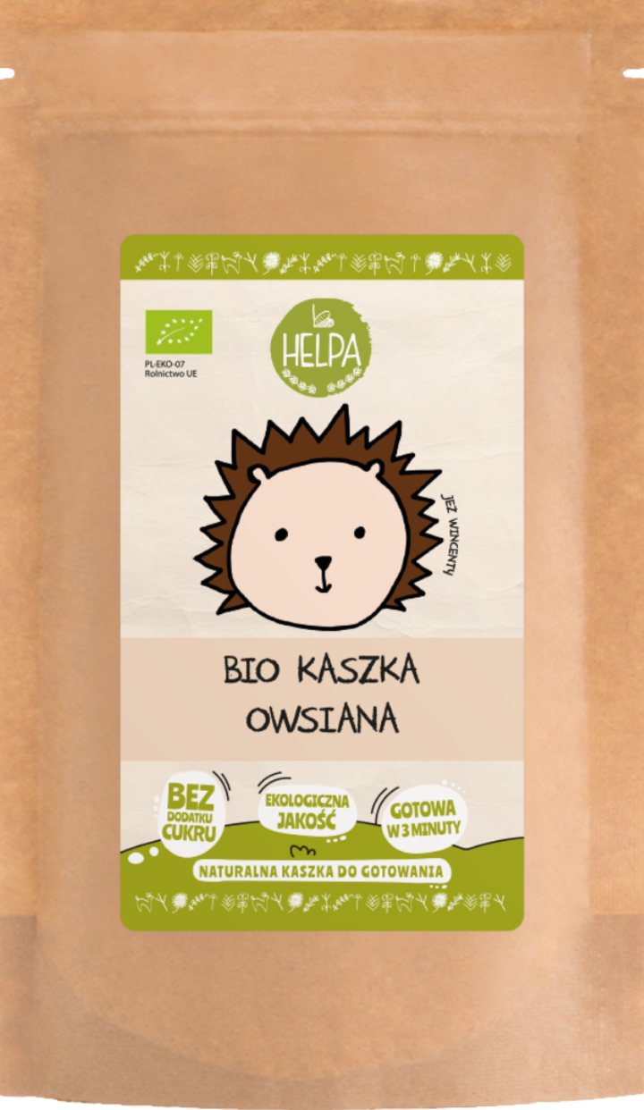 HELPA, kaszka owsiana do gotowania, BIO, 200 g