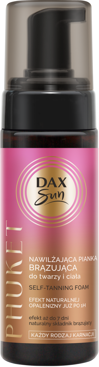 DAX SUN, Phuket, pianka brązująca, nawilżająca, do twarzy i ciała, każdy rodzaj karnacji, 160 ml