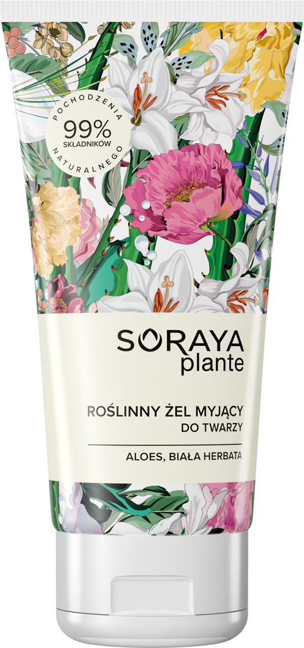 SORAYA, Plante, żel myjący do twarzy, roślinny, Aloes, Biała Herbata, 150 ml
