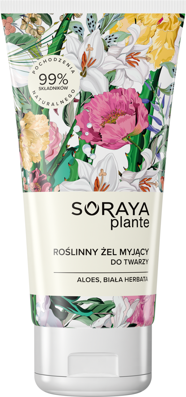 SORAYA, Plante, żel myjący do twarzy, roślinny, Aloes, Biała Herbata, 150 ml