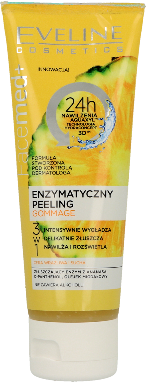 EVELINE COSMETICS, Facemed+, peeling enzymatyczny, gommage, 3w1, 50 ml