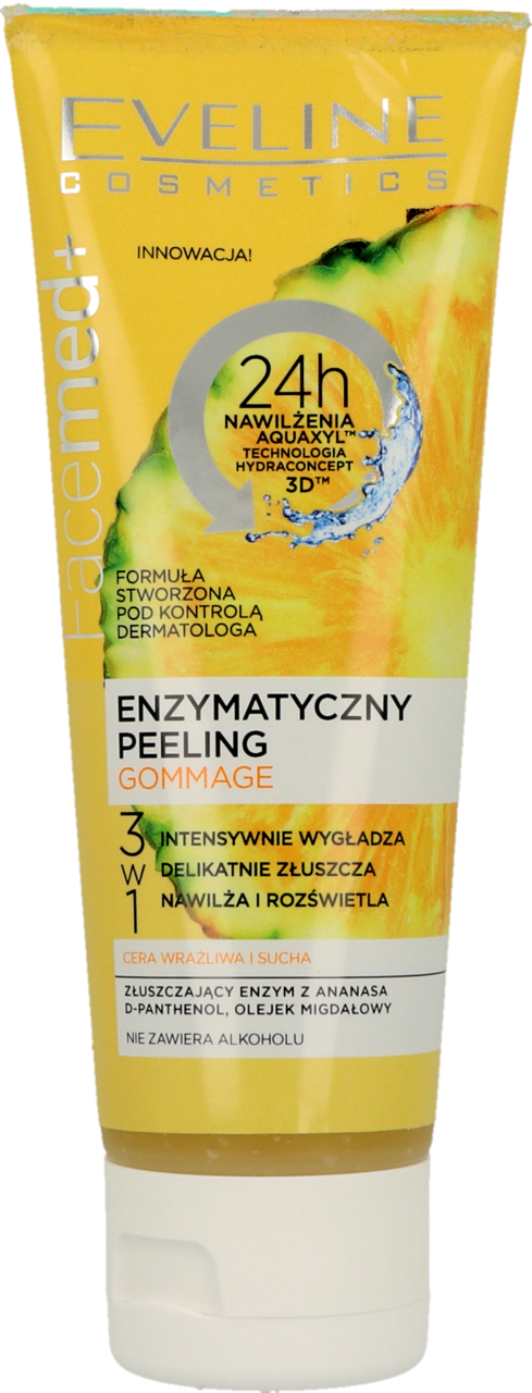 EVELINE COSMETICS, Facemed+, peeling enzymatyczny, gommage, 3w1, 50 ml
