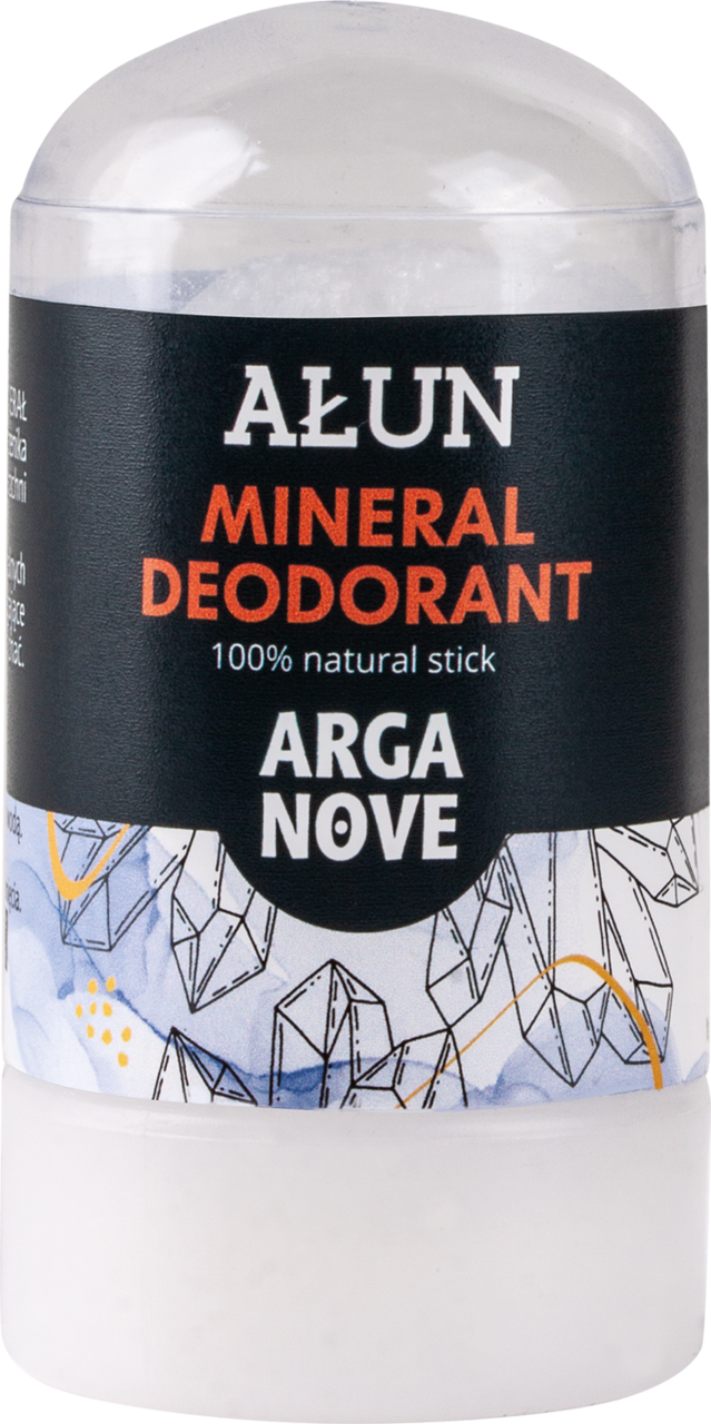 ARGANOVE, dezodorant w sztyfcie, ałun bezzapachowy, 55 g