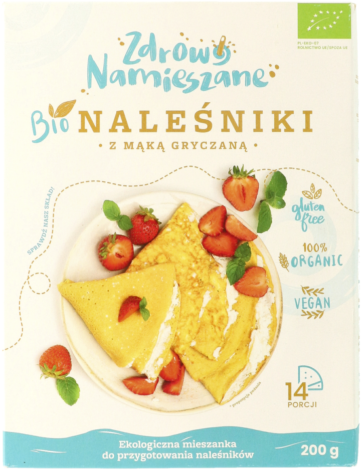ZDROWO NAMIESZANE, mieszanka do przygotowania naleśników, z mąką gryczaną, 200 g