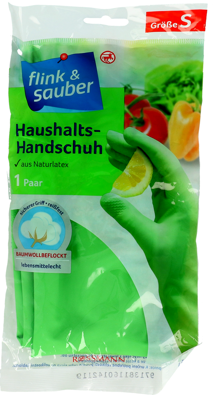 FLINK&SAUBER, Classic, rękawice z materiału bezpiecznego dla artykułów spożywczych, rozm. S, 1 szt.