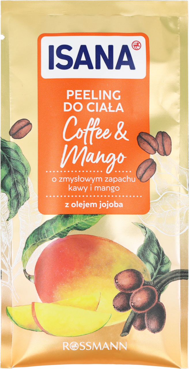 ISANA, peeling do ciała, Coffee & Mango, 40 g