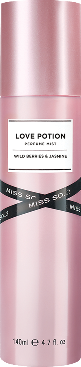 SO...? MISS SO...?, Love Potion, mgiełka do ciała dla kobiet, Wild Berries & Jasmine, 140 ml