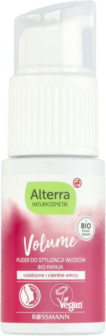 ALTERRA, Volume, puder do stylizacji włosów, Papaja Bio, 20 g