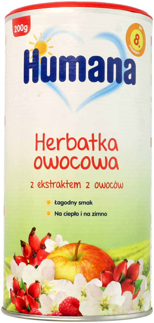 HUMANA, herbatka owocowa, 8m+, 200 g