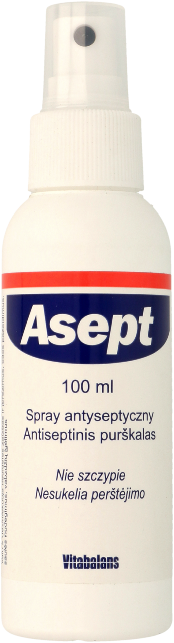 ASEPT, spray antyseptyczny, oczyszczająco-dezynfekujący, 100 ml