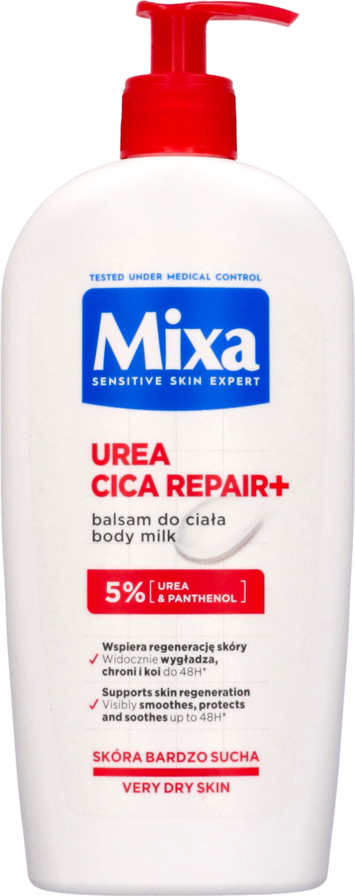 MIXA, Urea Cica Repair+, balsam do ciała, bogaty, intensywna regeneracja skóry bardzo suchej, 400 ml