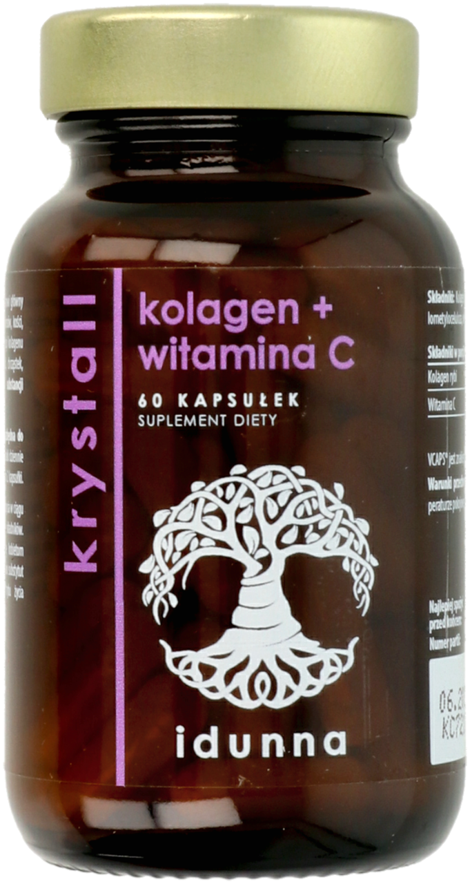 IDUNNA, Krystall, kapsułki, Kolagen + Witamina C, suplement diety, 60 szt.