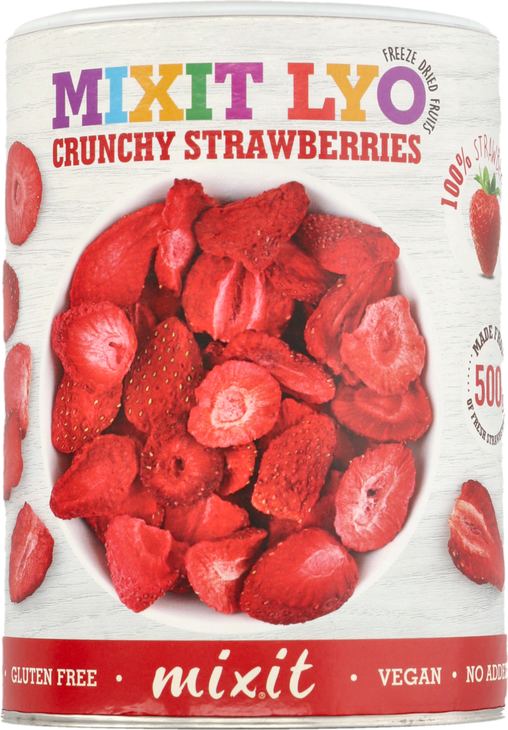 MIXIT, truskawki liofilizowane, 50 g