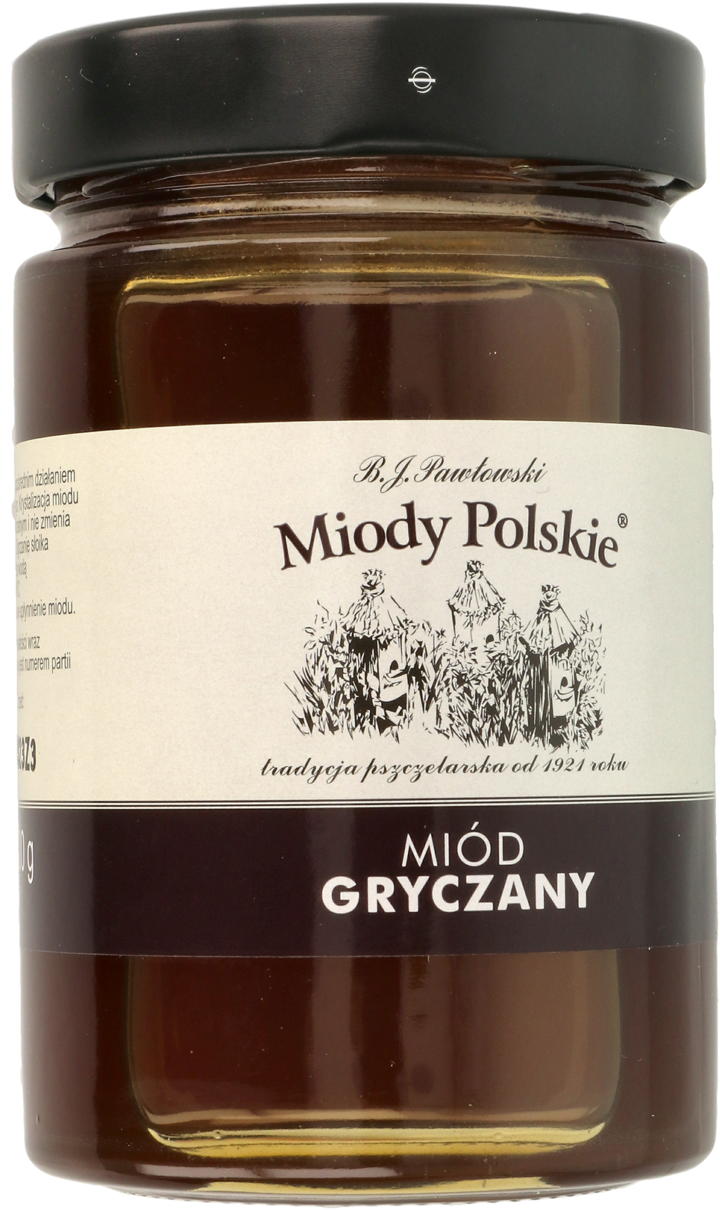 B. J. PAWŁOWSKI MIODY POLSKIE, miód nektarowy, gryczany, 400 g