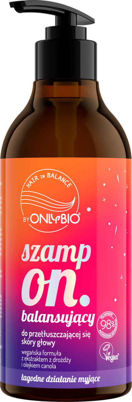 ONLYBIO HAIR IN BALANCE, szampon do włosów przetłuszczających się, balansujący, 400 ml